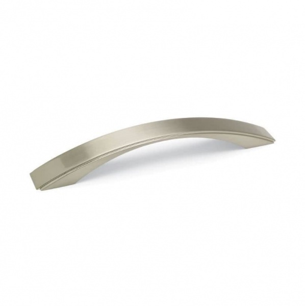 FINESSE Bow Cupboard Handle - 160mm h/c size - BRUSHED NICKEL finish (ECF FF85460)