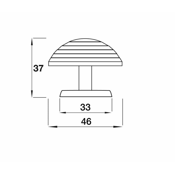 FINHAM KNOB Cupboard Handle - 46mm diameter - RAW PEWTER EFFECT finish (PWS K719.46.PE)