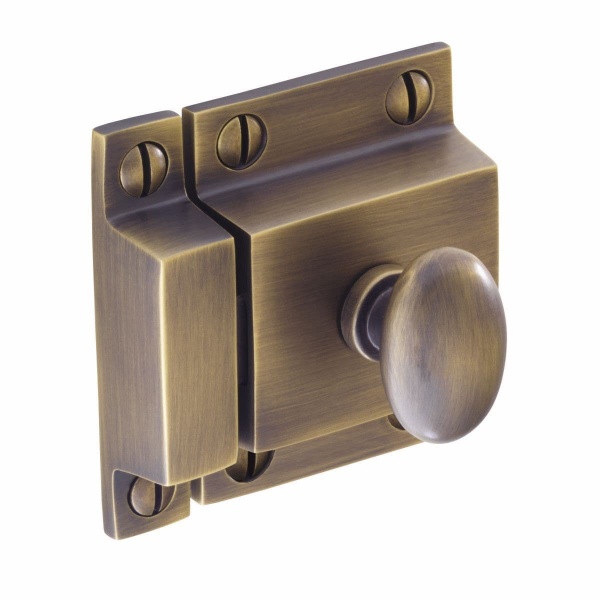 WELLINGTON LATCH Cupboard Handle - 50mm x 57mm - 2 finishes (PWS H1117.50)