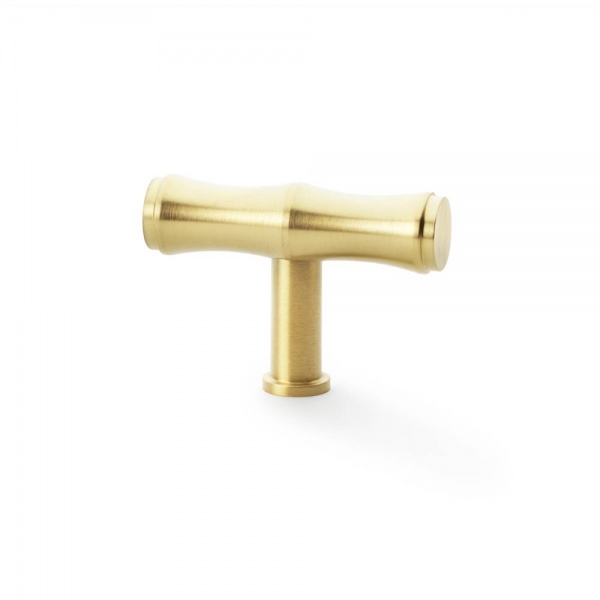 CRISPIN BAMBOO T KNOB Cupboard Handle - 55mm long - 4 finishes (AW801B)