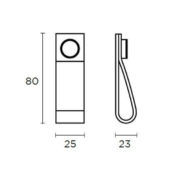 JEAKER LOOP PULL Cupboard Handle - 80mm x 25mm - BLACK or BROWN LEATHER ...