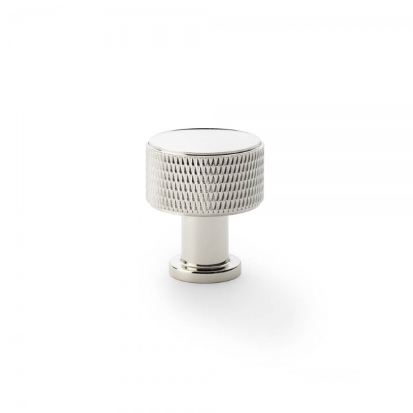 LUCIA KNURLED KNOB Cupboard Handle - 2 diameter sizes - 6 finishes (AW807K)