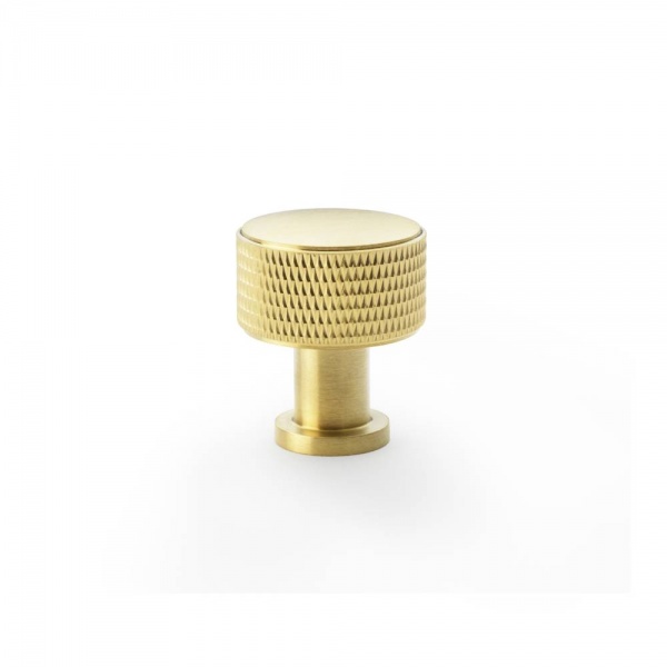 LUCIA KNURLED KNOB Cupboard Handle - 2 diameter sizes - 6 finishes (AW807K)