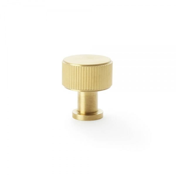 LUCIA REEDED KNOB Cupboard Handle - 2 diameter sizes - 6 finishes (AW807R)