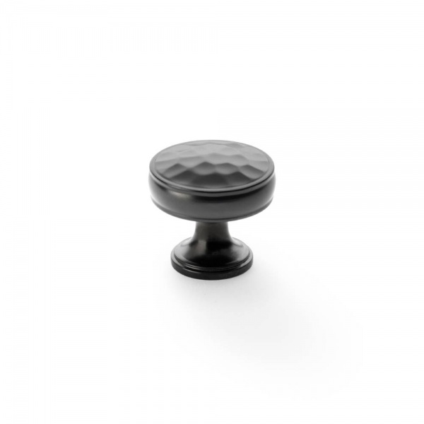 LYND HAMMERED KNOB Cupboard Handle - 2 diameter sizes - 3 finishes (AW818)