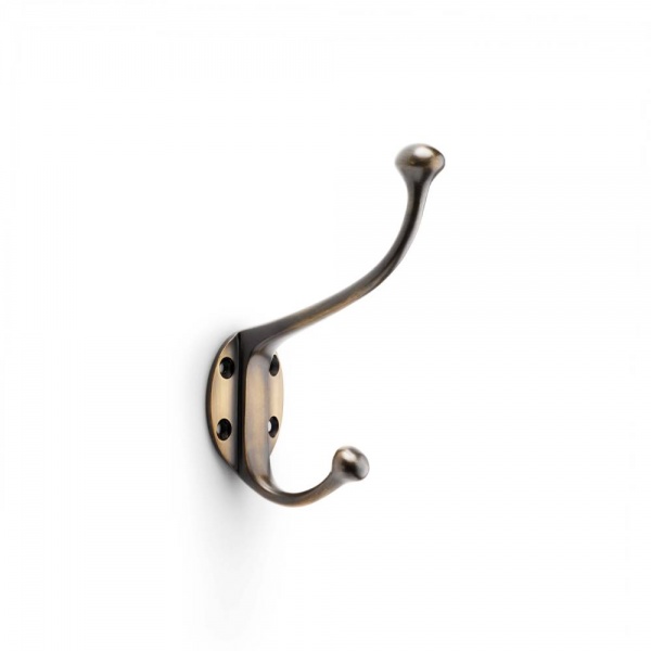 TRADITIONAL HAT & COAT HOOK (Heavy Duty) - 4 finishes (AW772)