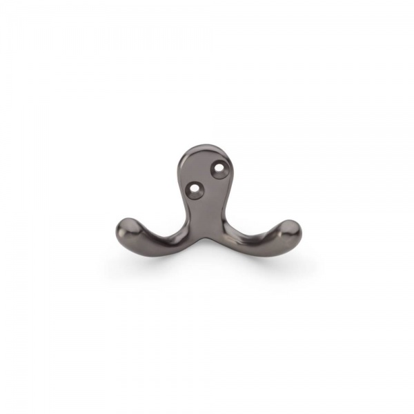 VICTORIAN DOUBLE ROBE HOOK - 43mm x 76mm - 10 finishes (AW773)
