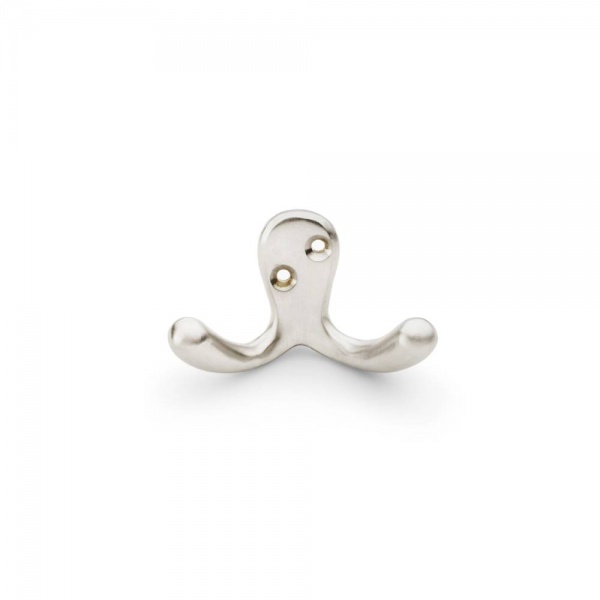 VICTORIAN DOUBLE ROBE HOOK - 43mm x 76mm - 10 finishes (AW773)