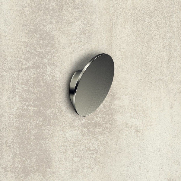 AMISIA KNOB PULL Cupboard Handle - 32mm h/c size - BRUSHED S/STEEL LOOK finish (HETTICH - Deluxe)