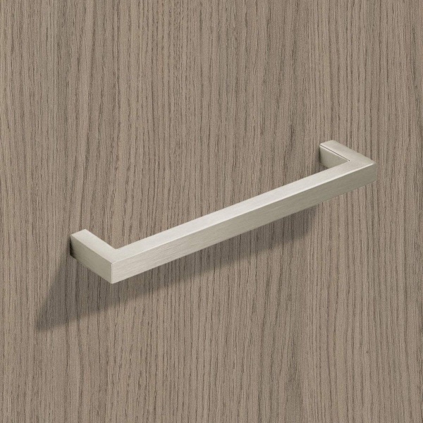 ANZIO D Cupboard Handle - 12 sizes - 10mm or 12mm bar - BRUSHED STAINLESS STEEL (HETTICH - NEW MODERN)