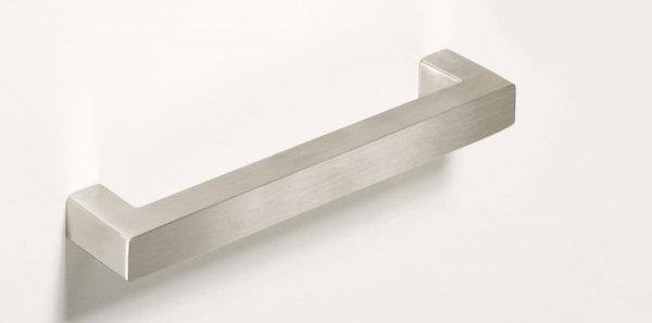 AOSTA D Cupboard Handle - 11 sizes - BRUSHED STAINLESS STEEL (HETTICH - New Modern)