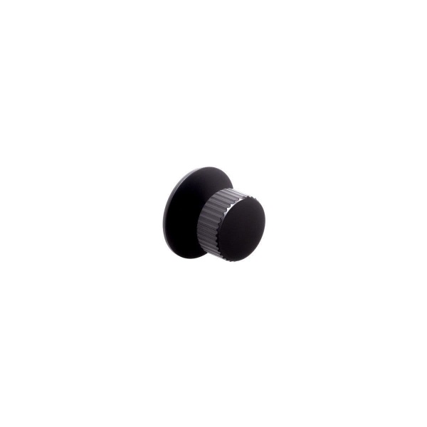 ARDEN FLUTED ROUND KNOB c/w BACKPLATE Cupboard Handle - 30mm diameter - 4 finishes (PWS K1138.30490)