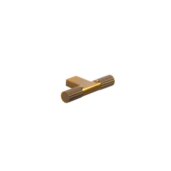 ARDEN FLUTED T KNOB Cupboard Handle - 70mm long - 4 finishes (PWS H1184.70)
