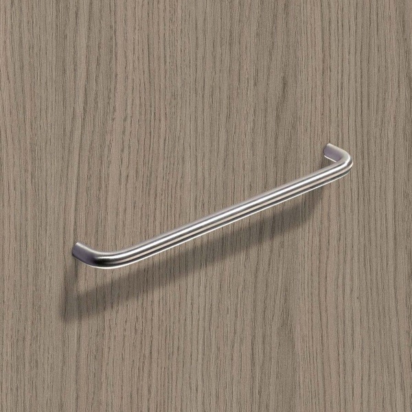 ASOPUS ROD Cupboard Handle - 8 sizes - 3 rod dia. options - BRUSHED STAINLESS STEEL (HETTICH - Organic)