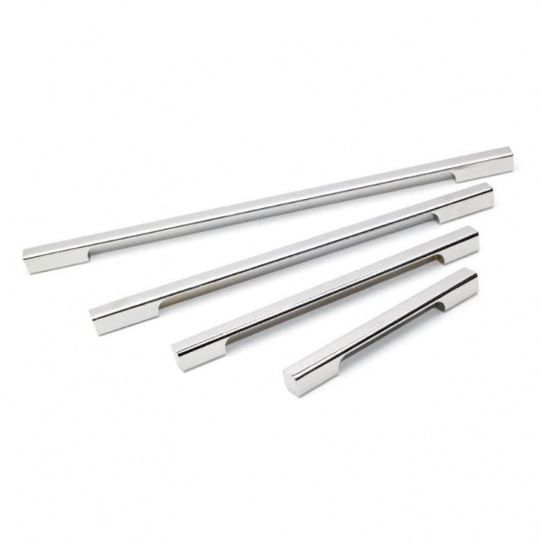 BEAM Aluminium Pull / Bar Cupboard Handle - 5 sizes - CHROME finish (ECF FF866**)