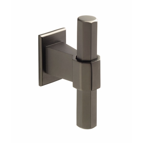 BLOOMFIELD HEXAGONAL T KNOB Cupboard Handle - 68mm long - 4 finishes (PWS H995.68)