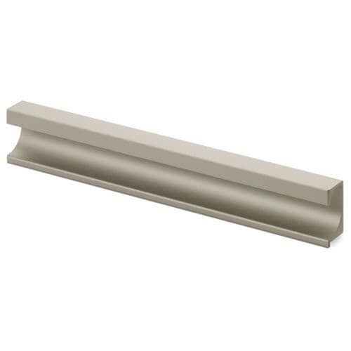 CAPRIS RECESSED Handle - 1.2m long (cut to size) & Ends - S/STEEL LOOK finish (HETTICH - New Modern)
