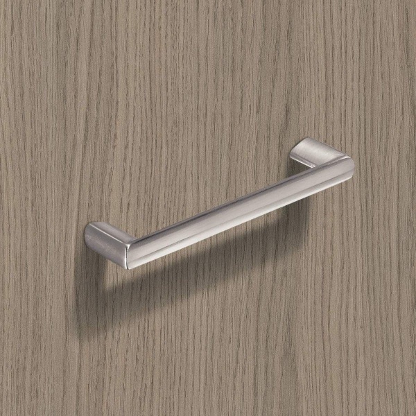 CHALCIS D Cupboard Handle - 2 sizes - BRUSHED STAINLESS STEEL LOOK (HETTICH - Organic)