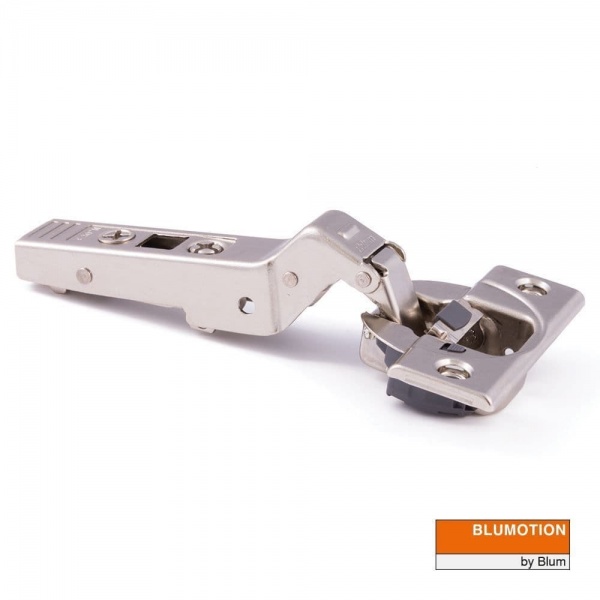 CLIP Top HINGE with BLUMOTION - 95° opening +30° II ANGLED OVERLAY for Angled Doors (BLUM79B9556)