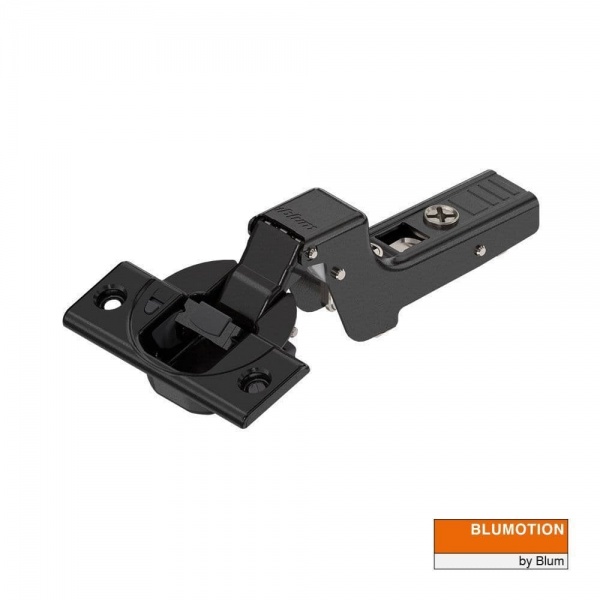 CLIP Top HINGE with BLUMOTION - Onyx Black finish - 110° opening - INSET Application (BLUM71B3750OB)