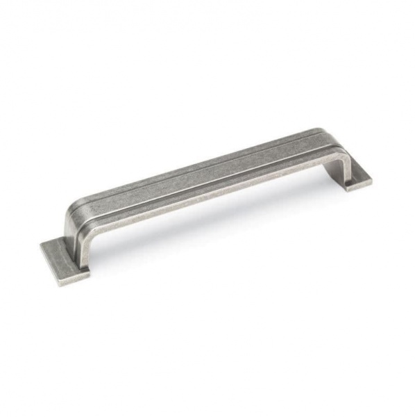 CROMWELL SOLID D Cupboard Handle - 160mm h/c size - PEWTER finish (ECF FF84260)
