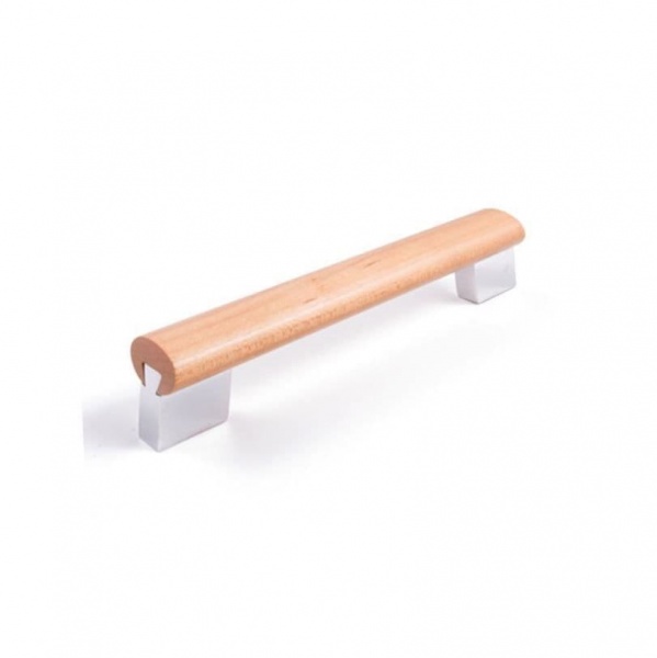DOVETAIL WOOD EFFECT Bar Cupboard Handle - 2 sizes - 2 finishes (ECF FF77820/FF77860)