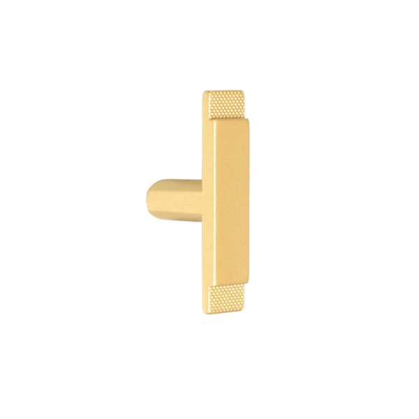 DUNSTON KNURLED T KNOB Cupboard Handle - 60mm long - 3 finishes (PWS H1157.60)