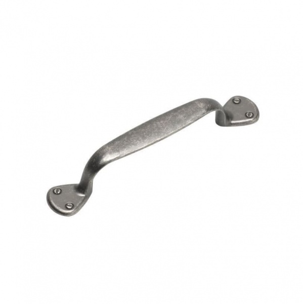FINSBURY D Cupboard Handle - 96mm h/c size - PEWTER finish (ECF FF12396)