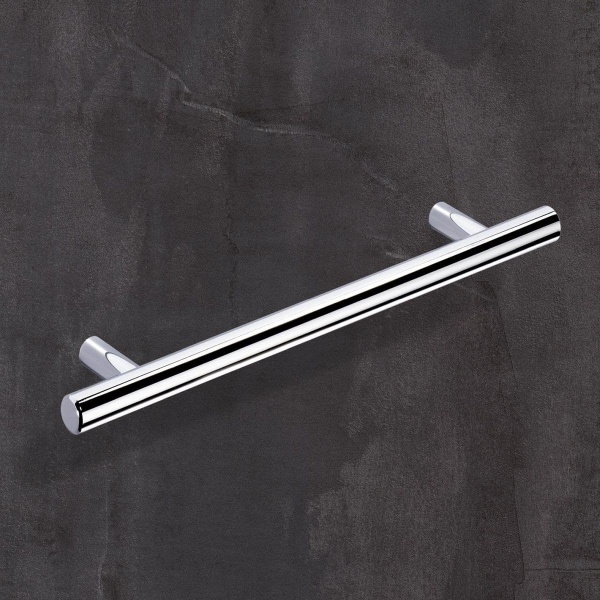 HALE 12mm dia T BAR Cupboard Handle  - 4 sizes - BRIGHT CHROME PLATED  finish (HETTICH - New Modern)