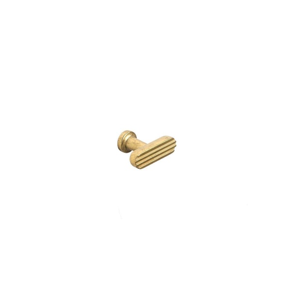 HENLEY FLUTED T KNOB Cupboard Handle - 38mm long - 4 finishes (PWS H1182.38)