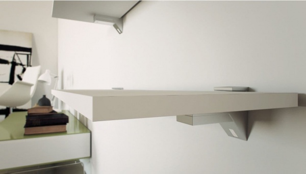 KALABRONE MAXI Decorative Shelf Support / Brackets (PACK of 2) - CHROME finish (ECF SS12)