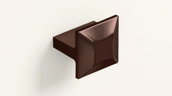 KASTI KNOB PULL Cupboard Handle - 16mm h/c size - METALLIC BROWN (HETTICH - New Modern)