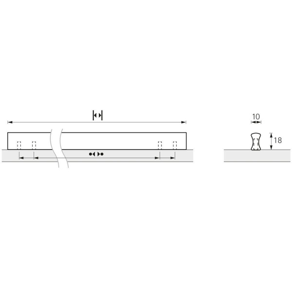 KERVO PULL Cupboard Handle - 6 sizes - 2 finishes (HETTICH - New Modern)