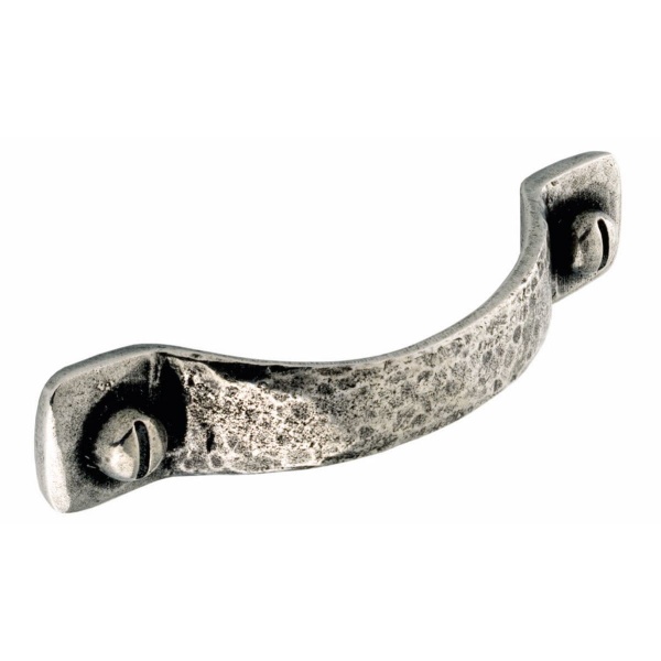 KILBY D Cupboard Handle - 2 sizes - RAW PEWTER finish (PWS H148.96.HPE / H149.128.HPE)