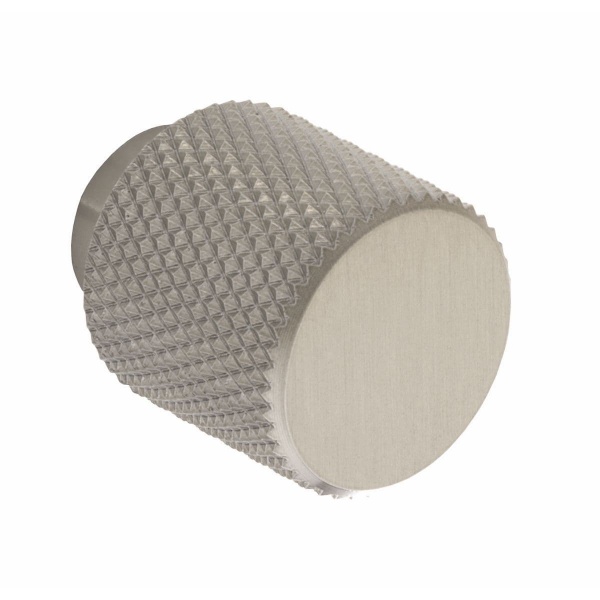 KNURLED ROUND KNOB Cupboard Handle - 20mm diameter - 3 finishes (PWS K1111.20)
