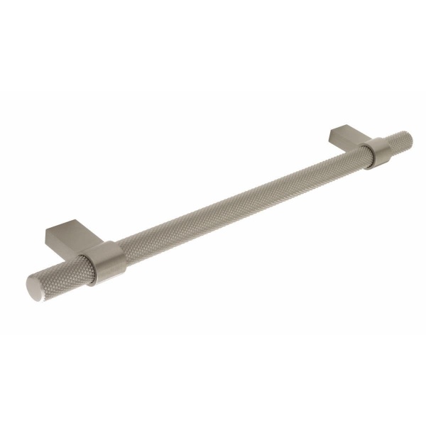 KNURLED T BAR Cupboard Handle - 192mm h/c or 448mm h/c sizes - 3 finishes (PWS H1126.257 / H1126.448)