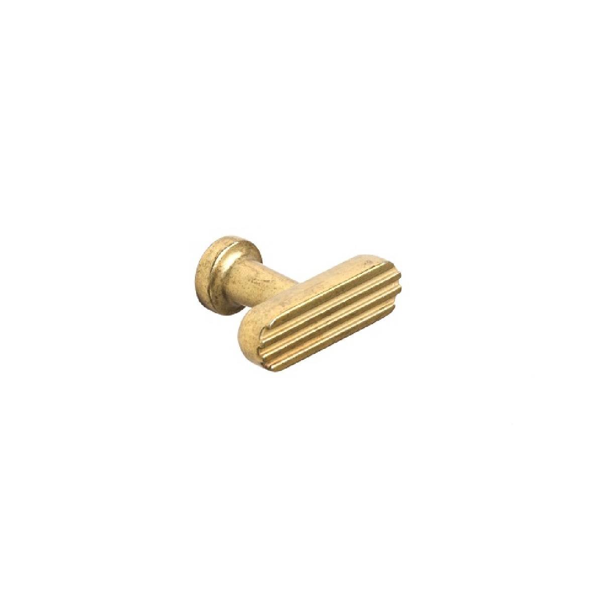 HENLEY FLUTED T KNOB Cupboard Handle 38mm long 4 finishes PWS H1182.38