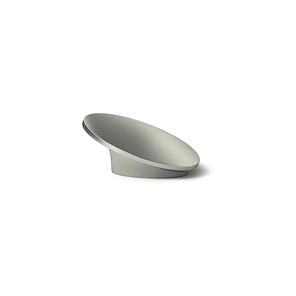 AMISIA KNOB PULL Cupboard Handle - 32mm h/c size - BRUSHED S/STEEL LOOK finish (HETTICH - Deluxe)