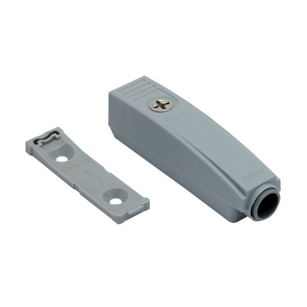 BLUM TIP-ON for doors IN-LINE ADAPTER HOUSING PLATE - Grey Nylon (BLUM956A1201)