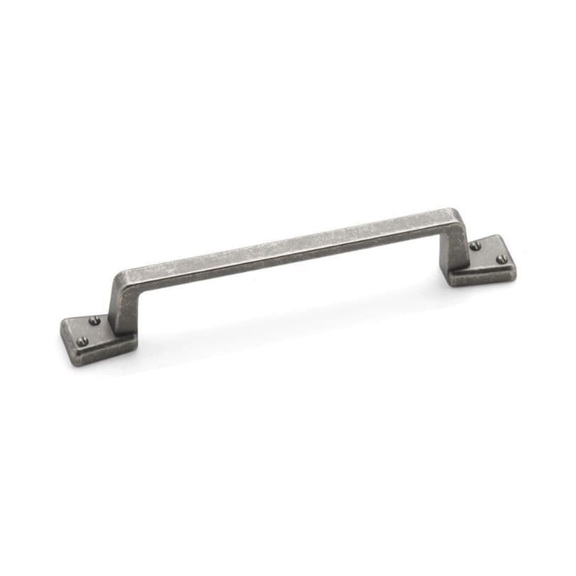 BROOKS D Cupboard Handle - 128mm h/c size - PEWTER finish (ECF FF12228)