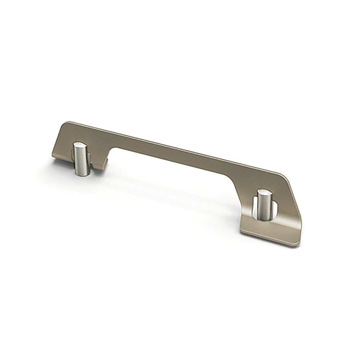 CECINA D Cupboard Handle - 160mm h/c size - BRUSHED STAINLESS STEEL / CHAMPAGNE finish (HETTICH - Deluxe)
