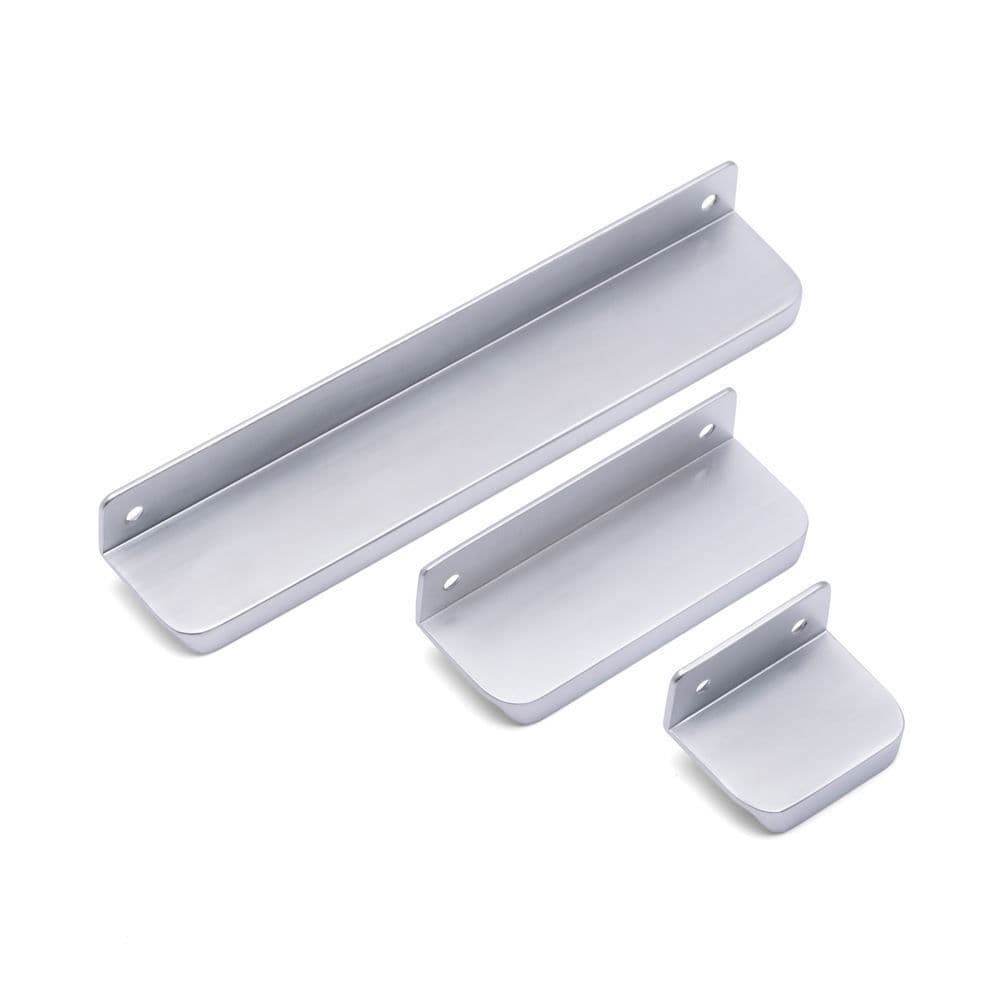 CHELSEA Rear Fixed Wall Cupboard Pull Handle - 3 sizes - 2 finishes (ECF FF8810*)