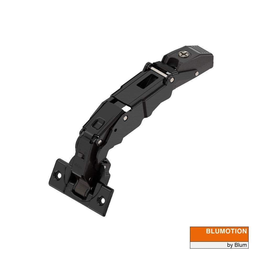 CLIP Top HINGE with BLUMOTION - Onyx Black - 155°  (0-Protrusion) OVERLAY/WIDE ANGLE (BLUM71B7550OB)