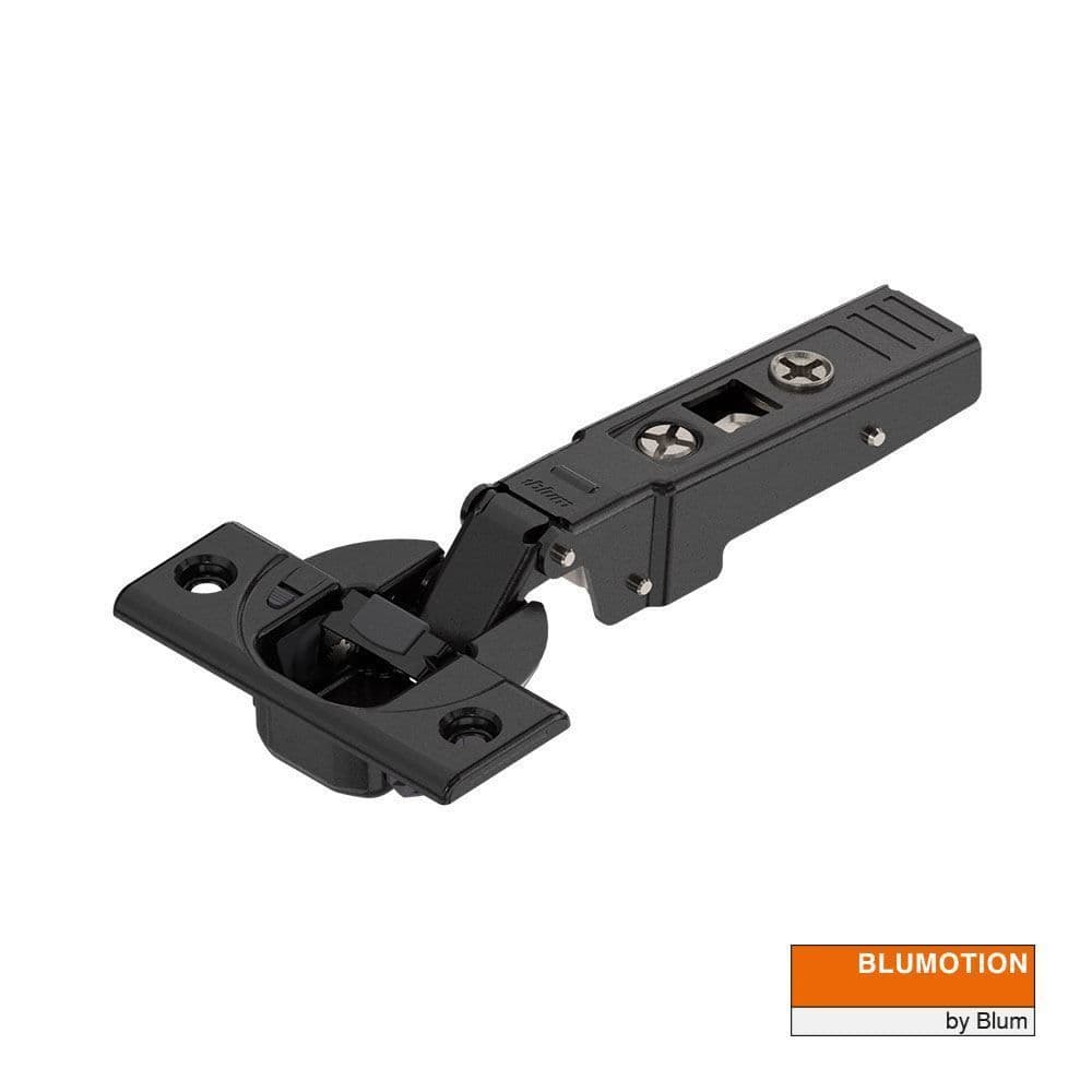 CLIP Top HINGE with BLUMOTION - Onyx Black - 95 opening - OVERLAY Profile/Thick Doors (BLUM71B9550OB)