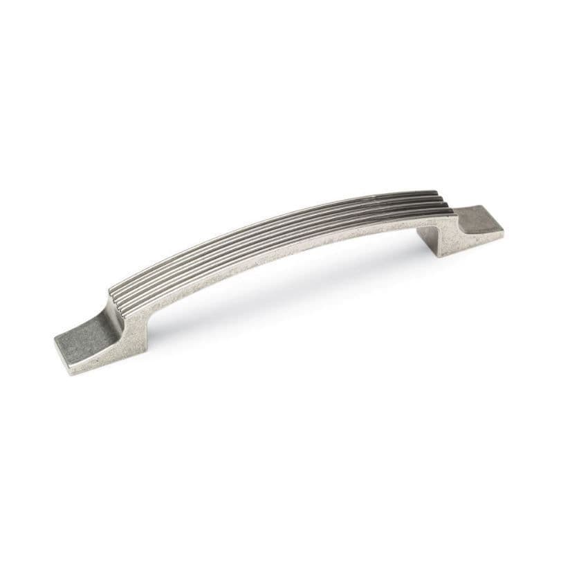 CROMWELL STRAP Cupboard Handle - 128mm h/c size - PEWTER finish (ECF FF84328)