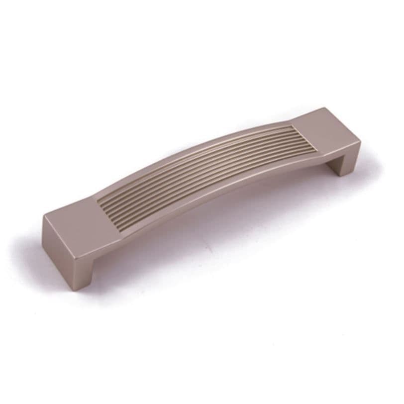 CROSSOVER BOW D Cupboard Handle - 160mm h/c size - Satin Nickel finish (ECF FF80760)