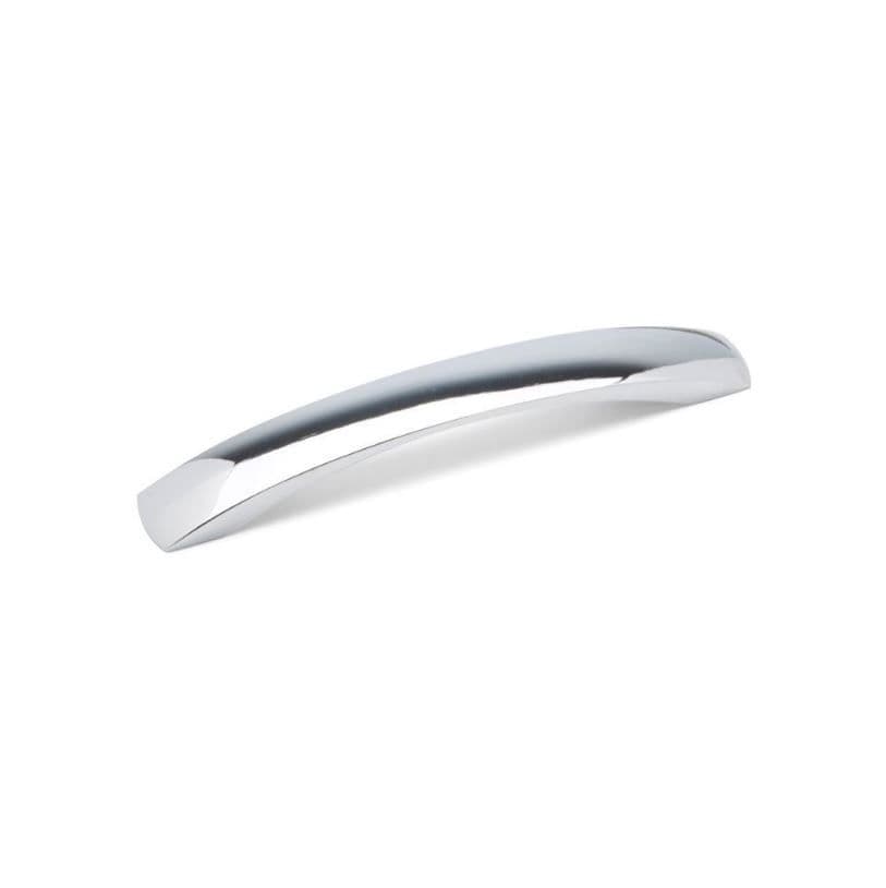 FLAT CURVED Bow Cupboard Handle - 2 sizes - 2 finishes (ECF FF86720/FF86760)