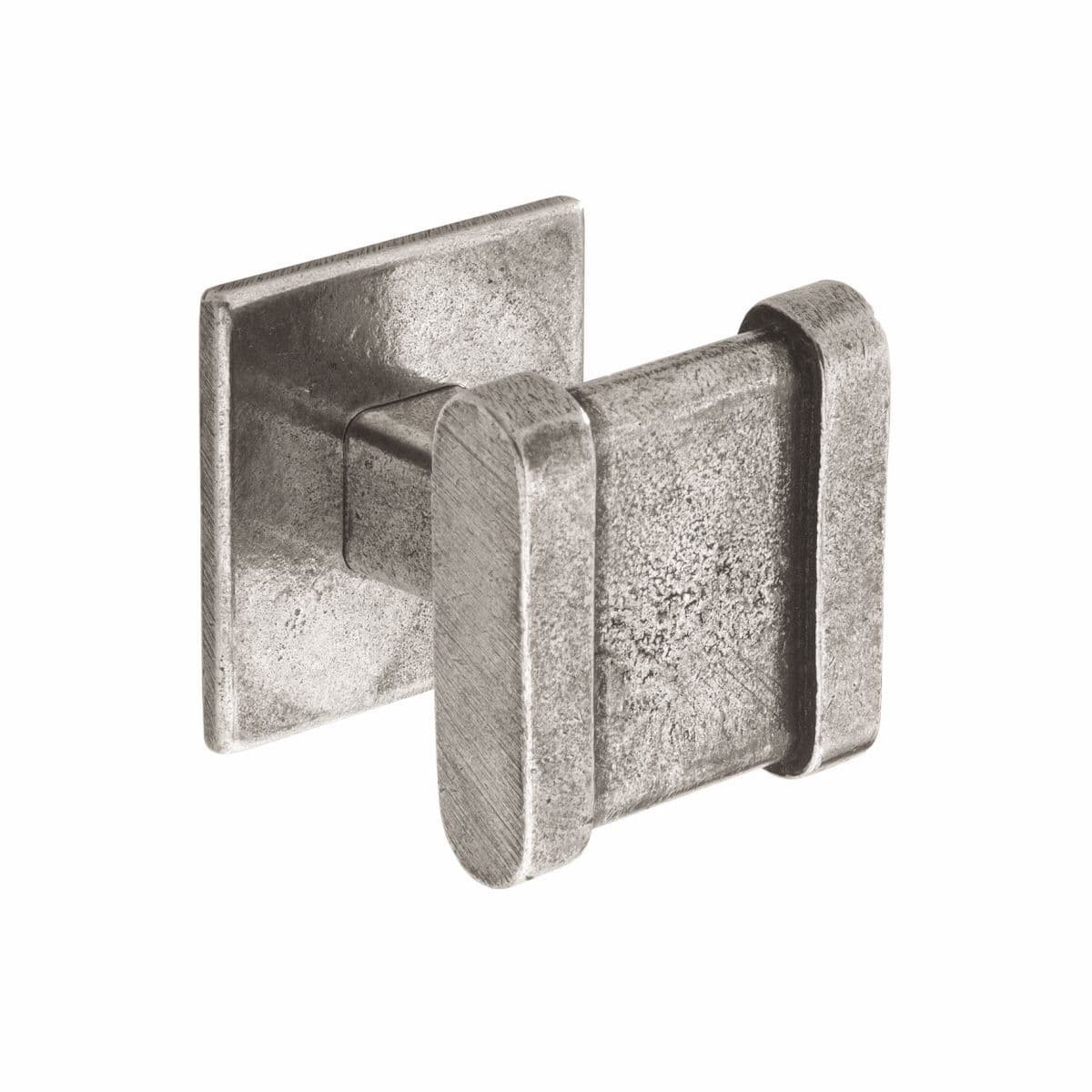 HAMPSHIRE SQUARE KNOB Cupboard Handle - 32mm x 32mm - POLISHED PEWTER finish (PWS K886.30.PE)