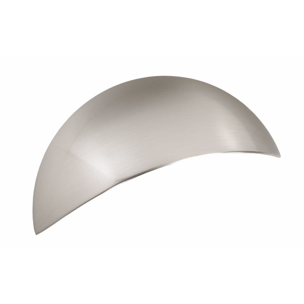 HILL CUP Cupboard Handle - 64mm h/c size - POLISHED STAINLESS STEEL EFFECT finish (PWS H1070.64.SS)