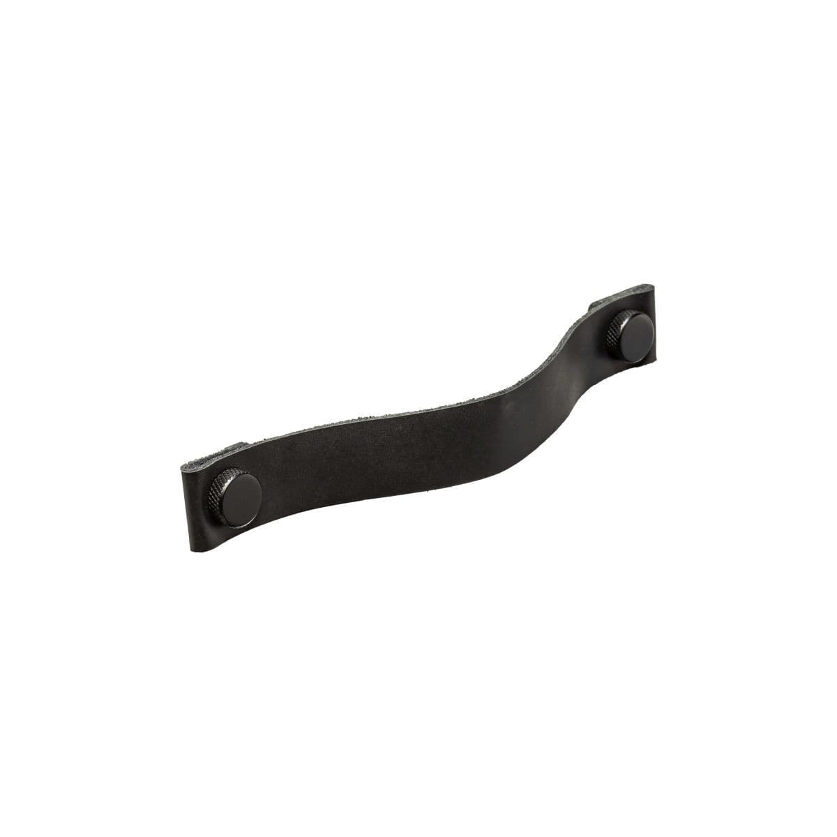 JEAKER STRAP Cupboard Handle - 160mm h/c size - BLACK or BROWN LEATHER finishes (PWS H1150.160)